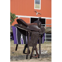 Tapis Westride Navajo coton/acrylique Violet / noir / blanc