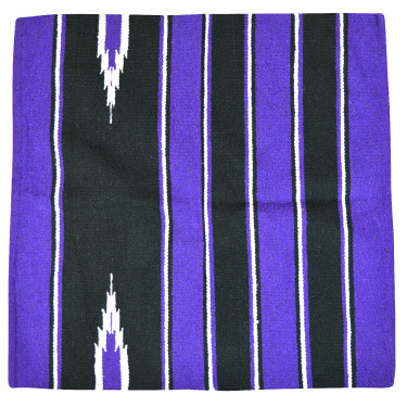 Tapis Westride Navajo coton/acrylique Violet / noir / blanc