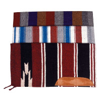 Tapis Navajo coton tissé cuir Tapis Navajo coton tissé cuir