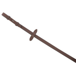 Rênes cuir lisse Eric Thomas Pro Havane Marron