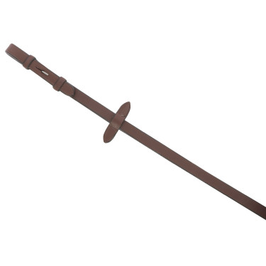 Rênes cuir lisse Eric Thomas Pro Havane Marron