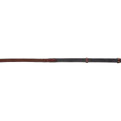Rênes Supergrip épaisses Eric Thomas Pro Havane Marron