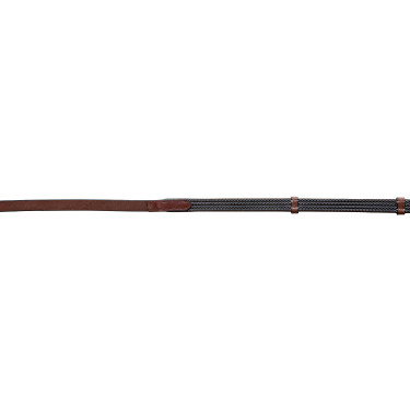 Rênes Supergrip épaisses Eric Thomas Pro Havane Marron