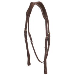 Têtière anatomique large Eric Thomas Pro Havane Marron