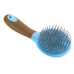 Brosse à crinière PVC Ciel / chocolat Bleu
