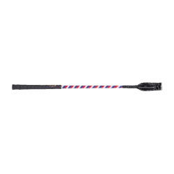 Cravache Fleck claquette vernis 55 cm Rouge / blanc / bleu