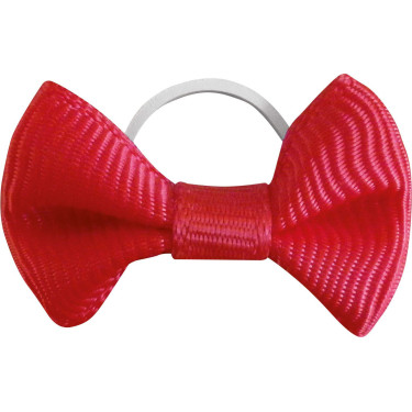 Nœuds à natter Equithème en tissu par 20 Rouge