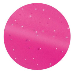 Étrille métallique ronde fluo pailleté Rose