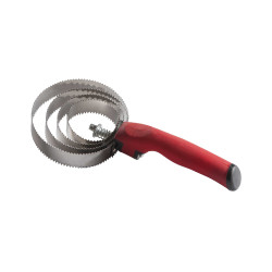 Étrille métallique ronde poignée Soft Rouge