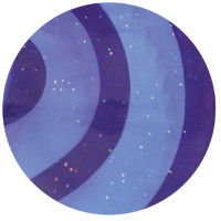 Étrille ovale caoutchouc pailleté enfant Pacifique Bleu