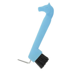Cure-pieds brosse, tête de cheval Bleu ciel