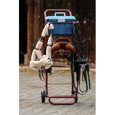 Chariot porte selle démontable Hippotonic Bordeaux Chariot porte selle démontable Hippotonic Bordeaux