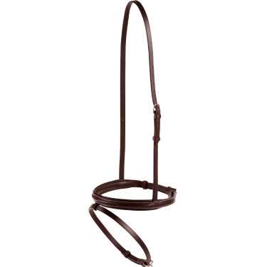 Muserolle combinée bombée Eric Thomas Pro Havane Marron