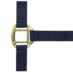 Licol nylon doublé cuir Norton Bleu marine