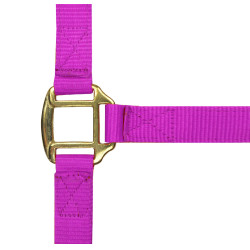 Licol nylon doublé cuir Norton Fuchsia Rose