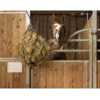 Filet à foin coton avec anneaux Bleu Filet à foin coton avec anneaux Bleu
