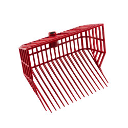 Tête de fourche à copeaux Rouge