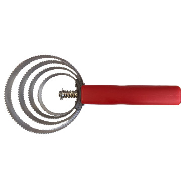 Étrille métallique ronde