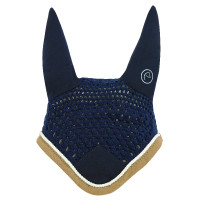 Bonnet chasse-mouches Equithème Polyfun Marine / taupe Bleu