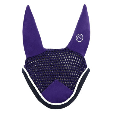 Bonnet chasse-mouches Equithème Polyfun Violet / marine Bonnet chasse-mouches Equithème Polyfun Violet / marine