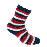 Chaussettes Equithème Chenille Marine / rouge / blanc Bleu