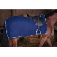 Couvre-reins Riding World polaire Marine / bleu ciel