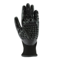 Gant de pansage anti-mue Hippo-Tonic Noir