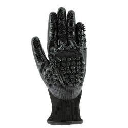 Gant de pansage anti-mue Hippo-Tonic Noir