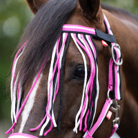 Licol et longe anti-mouches nylon Imperial Riding Rose néon Licol et longe anti-mouches nylon Imperial Riding Rose néon