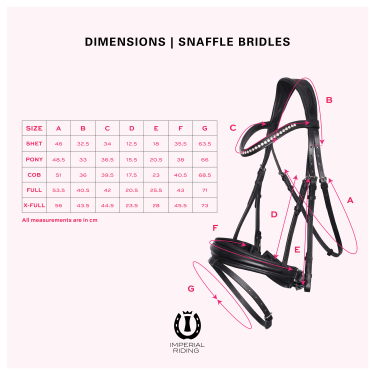 Bridon Imperial Riding Di Layla avec muserole combinée Bridon Imperial Riding Di Layla avec muserole combinée