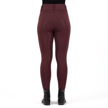 Legging d'équitation Easy Rider Don FullGrip Rose noire Bordeaux Legging d'équitation Easy Rider Don FullGrip Rose noire Bordeaux