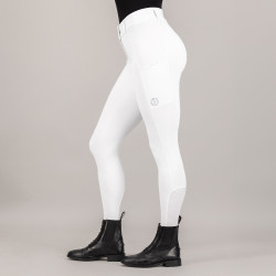 Pantalon d'équitation Imperial Riding Bliss FullGrip Blanc