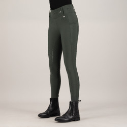 Legging d'équitation HV Polo Favourite Highwaist FullGrip Vert canard