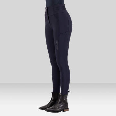 Pantalon d'équitation Euro-Star Athletic Luxe FullGrip Nuit Bleu marine
