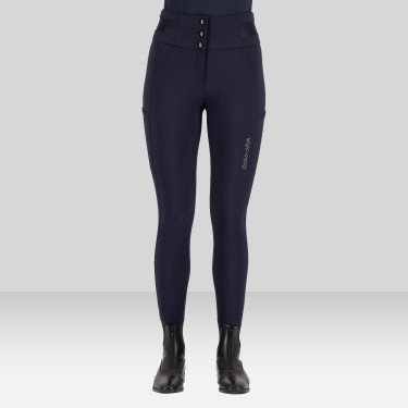 Pantalon d'équitation Euro-Star Athletic Luxe FullGrip Nuit Bleu marine