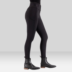 Pantalon d'équitation Euro-Star Athletic Luxe FullGrip Noir