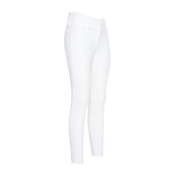 Pantalon d'équitation Euro-Star Aurelia Competition Grip Connect Full Blanc