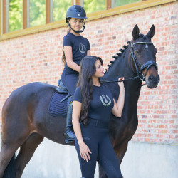 T-shirt à manches courtes Imperial Riding Hally enfant Noir