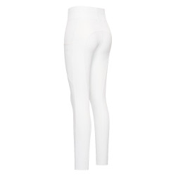 Legging d'équitation Easy Rider Dietse Performance FullGrip femme Blanc