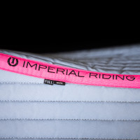 Tapis de selle Imperial Riding Reflective Dressage Rose néon Tapis de selle Imperial Riding Reflective Dressage Rose néon