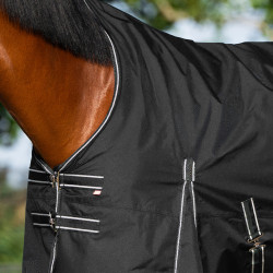 Couverture de paddock Imperial Riding Basic avec couvre-cou haut 200gr Noir