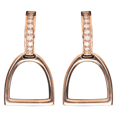 Boucles d'oreilles étrier HV Polo Lotta femme Rose gold