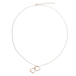 Collier étrier HV Polo Lotta femme Rose gold
