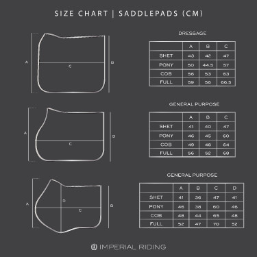 Tapis de selle Imperial Riding Basic cotton GP Tapis de selle Imperial Riding Basic cotton GP