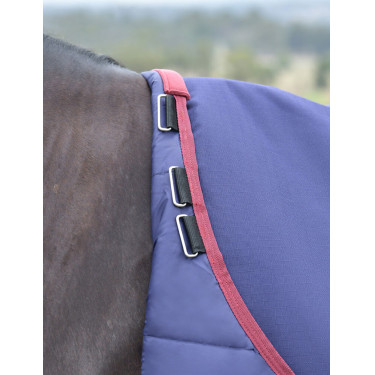 Couverture ComFiTec Essential Turnout Weatherbeeta 0g Marine / bordeaux Bleu