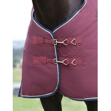 Couverture ComFiTec Essential Turnout Weatherbeeta 50g Bordeaux / marine