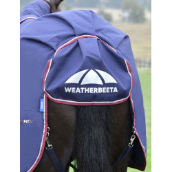Couverture ComFiTec Essential Turnout Weatherbeeta 50g cou détachable Marine / bordeaux Bleu Couverture ComFiTec Essential Turnout Weatherbeeta 50g cou détachable Marine / bordeaux Bleu