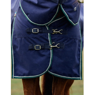 Couverture ComFiTec Plus Dynamic Weatherbeeta 0g cou détachable Marine / vert forêt Bleu Couverture ComFiTec Plus Dynamic Weatherbeeta 0g cou détachable Marine / vert forêt Bleu