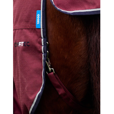 Couverture ComFiTec Prelim Turnout Weatherbeeta 0g Bordeaux / marine