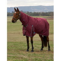 Couverture ComFiTec Prelim Turnout Weatherbeeta Combo 0g Bordeaux / marine